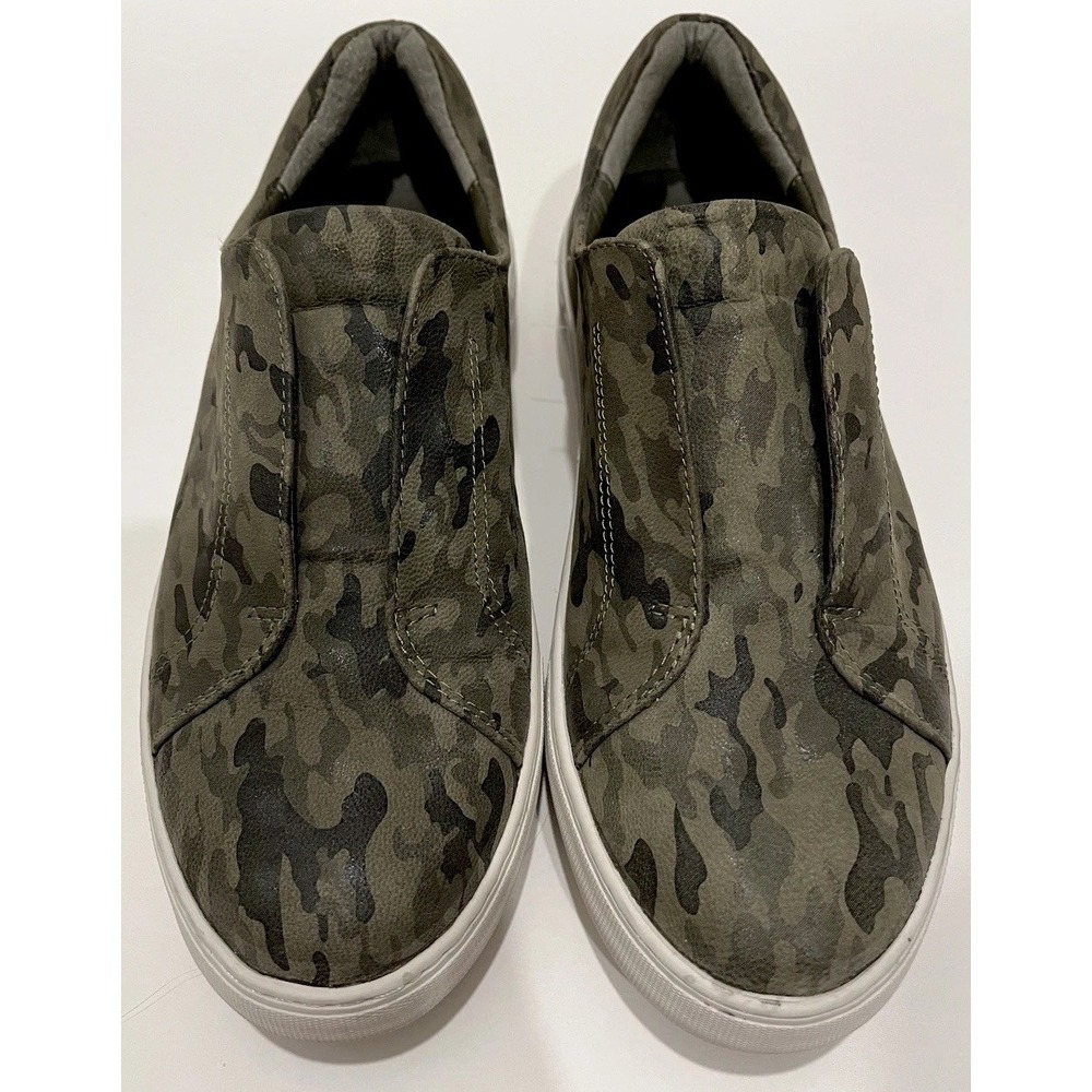 J/Slides Camo Green‎ Slip-On Sneaker Tennis Shoes Casual Comfortable Wm Sz 6.5
